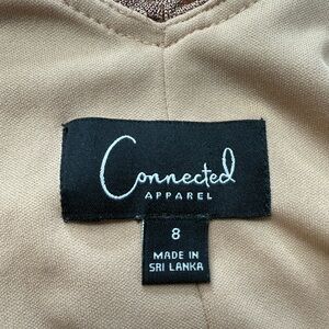 Connected Apparel Beige Dress